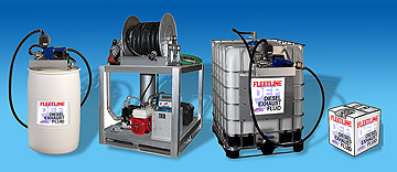 Various containers of Fleetline DEF