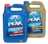 Two containers of PEAK antifreeze