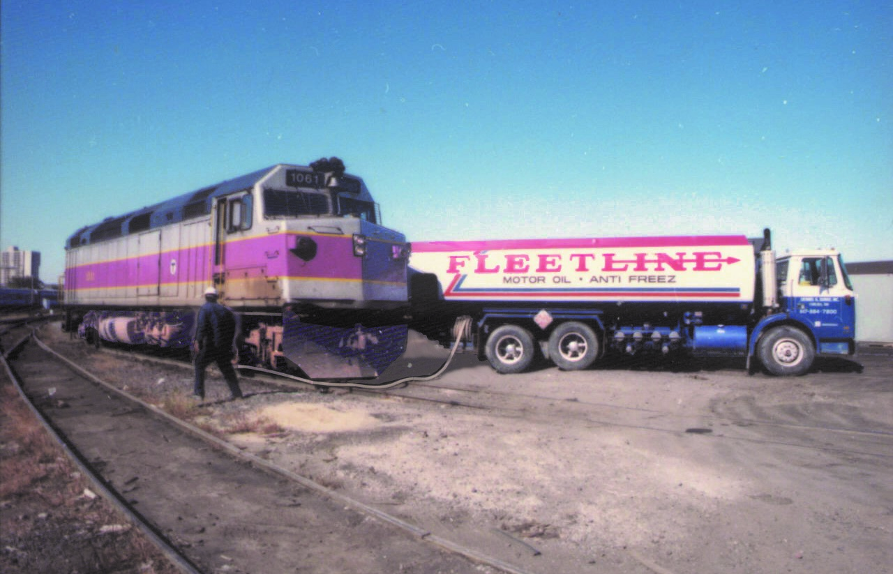 old truck and MBTA old truck and MBTA