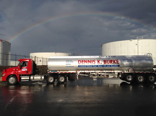 burke oil rainbow truck 