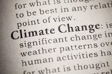 Climate change definition in a dictionary