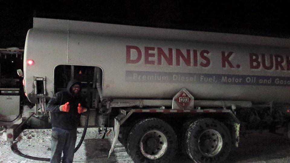 snow truck, burke oil, dennis K Burke, Emergency Fueling