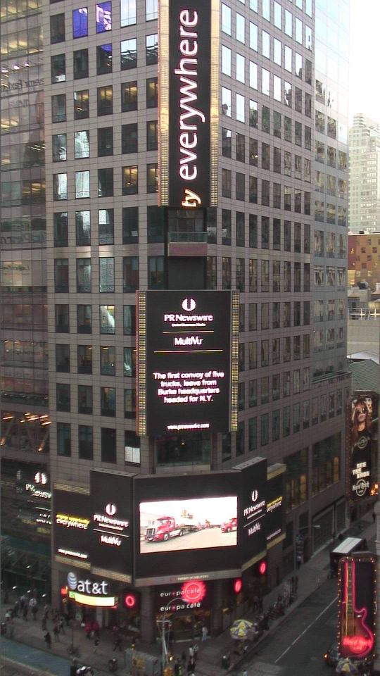 Dennis K Burke Hurricane Sandy NYC Times Square Jumbotron